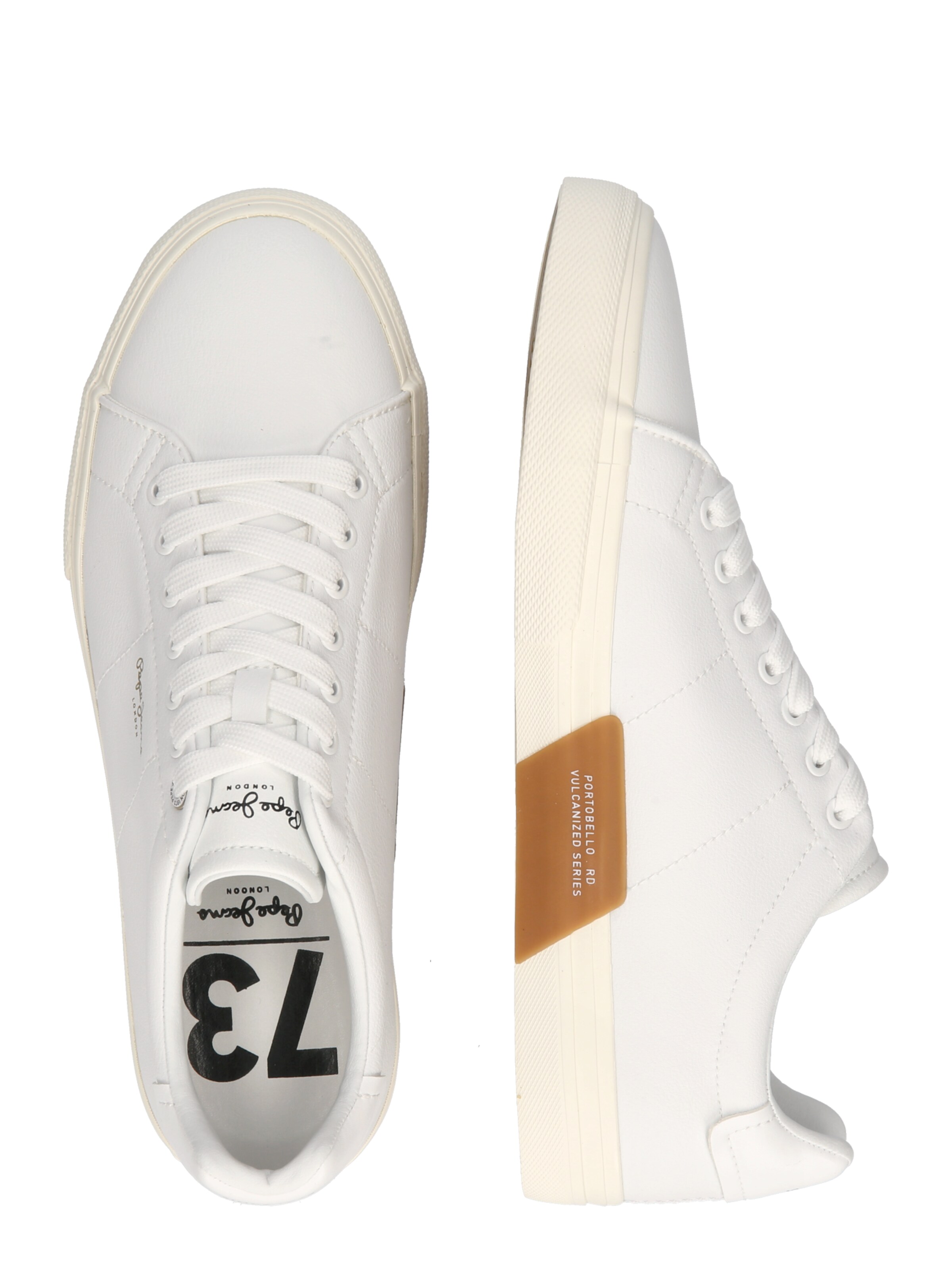 Pepe Jeans Låg sneaker 'KENTON RISE' i vit