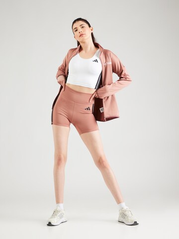 ADIDAS PERFORMANCE - Skinny Pantalón deportivo 'OPT ESS' en lila