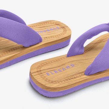 Elbsand T-Bar Sandals in Purple