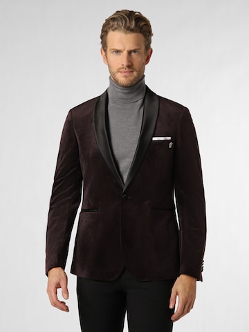 Finshley & Harding London Slim fit Suit Jacket ' Brixdon-6 ' in Purple: front