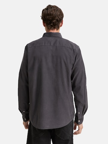 TOM TAILOR Regular fit Button Up Shirt in Grey