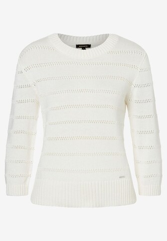 MORE & MORE Pullover 'Ajour' in Beige: Vorderseite