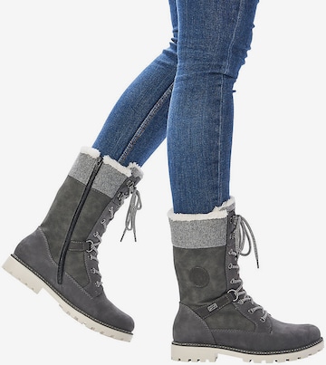 REMONTE Lace-Up Boots in Grey