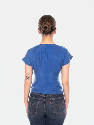 wild pony Bluse 'CREPE'‌‌‌ in Blau