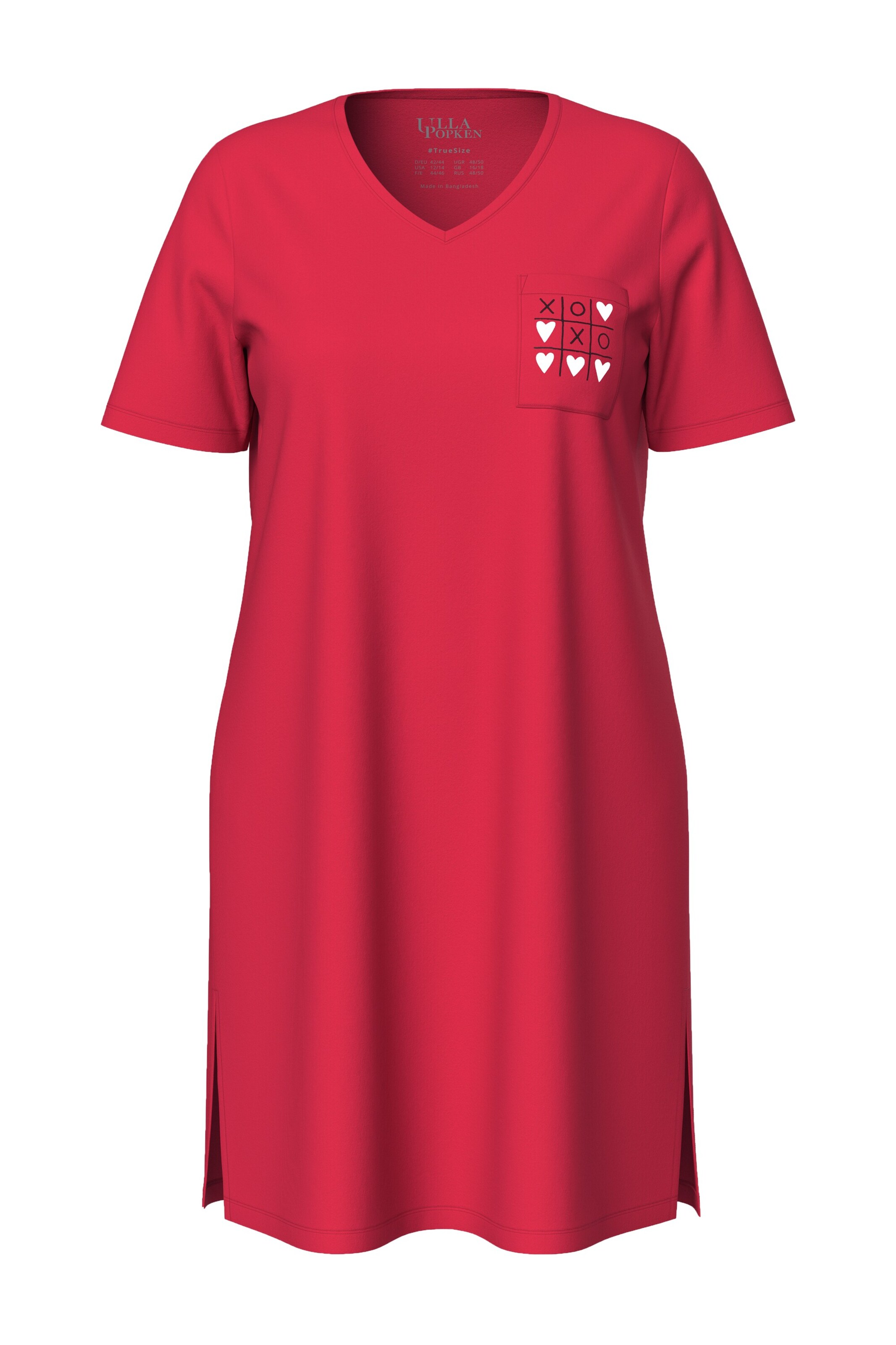 Ulla Popken Nightgown in Red: front