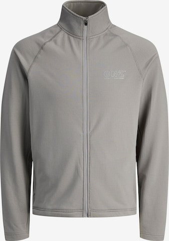 JACK & JONES - Sudadera con cremallera 'CNZ' en gris: frente