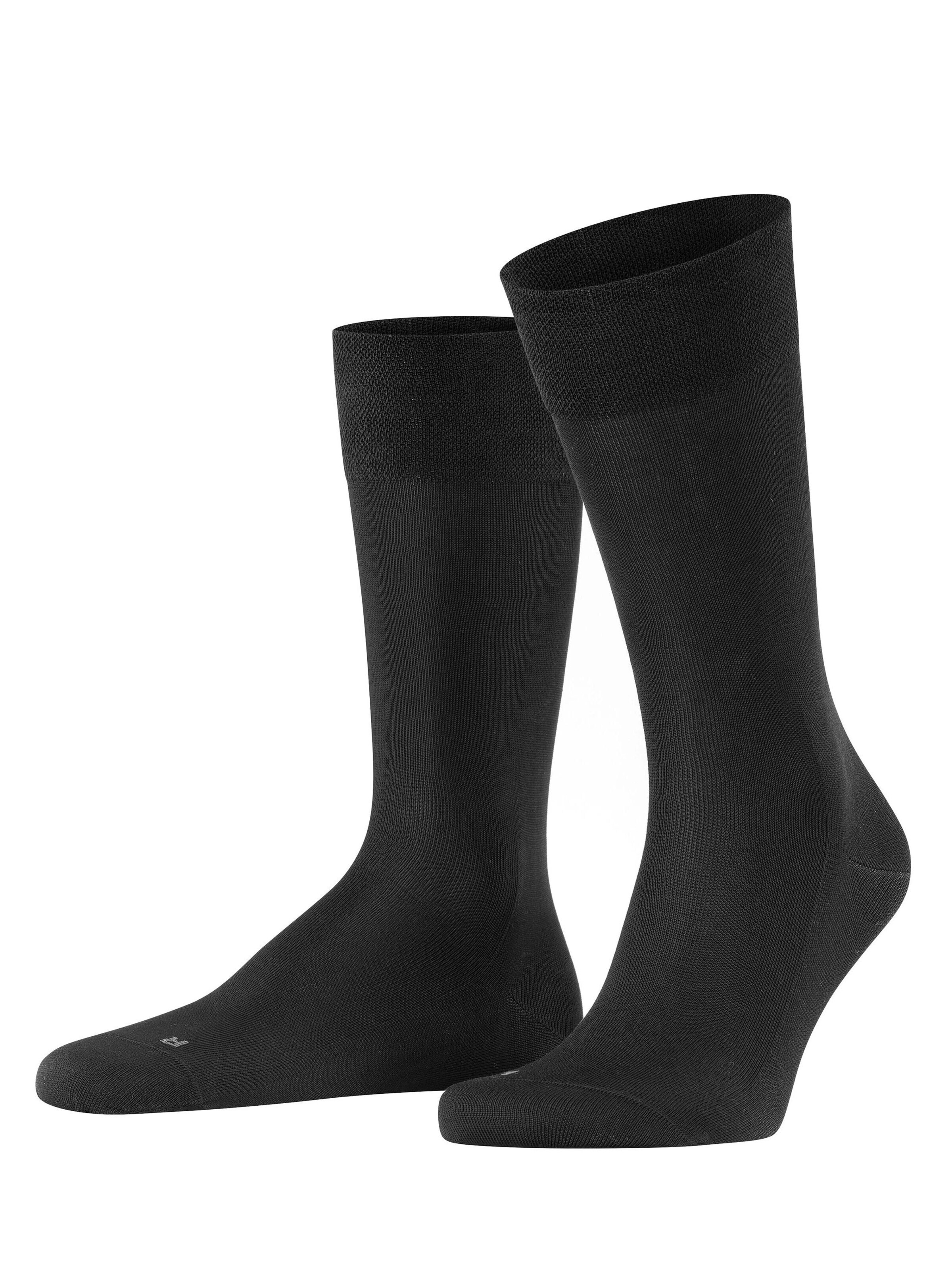 FALKE Socken 'Sensitive Malaga'‌‌‌‌‌‌‌‌‌‌ in Schwarz: Vorderseite