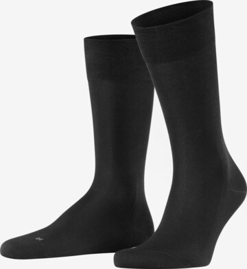 FALKE Socken 'Sensitive Malaga' in Schwarz: Vorderseite