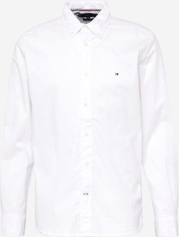 TOMMY HILFIGER Regular Fit Skjorte 'OXFORD' i hvit: forside