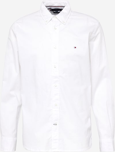 TOMMY HILFIGER Overhemd 'OXFORD' in de kleur Zwart / Wit, Productweergave