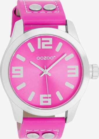 OOZOO Analog Watch in Pink: front