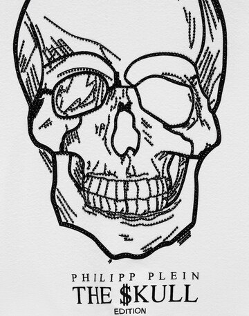 Philipp Plein - Sudadera 'Stones Skull' en blanco