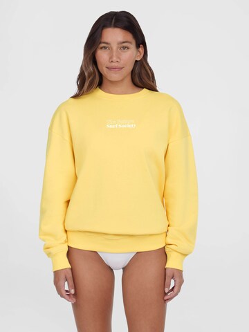 O'NEILLSweater majica 'Future Surf Society' - žuta boja: prednji dio