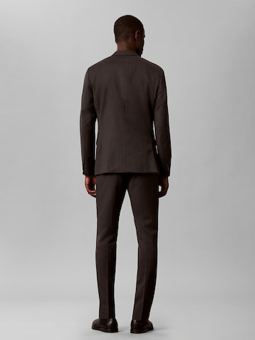 Calvin Klein Slim fit Trousers with creases in Black