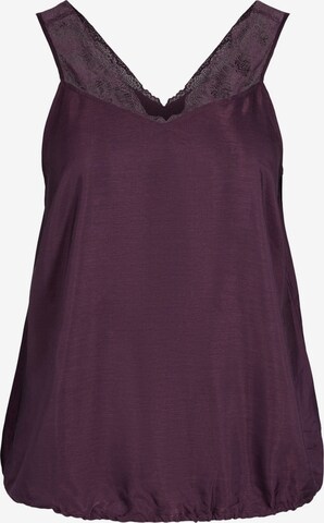 Zizzi Top in Purple: front