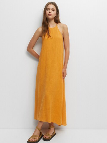 Pull&Bear Kleid in Orange: Vorderseite