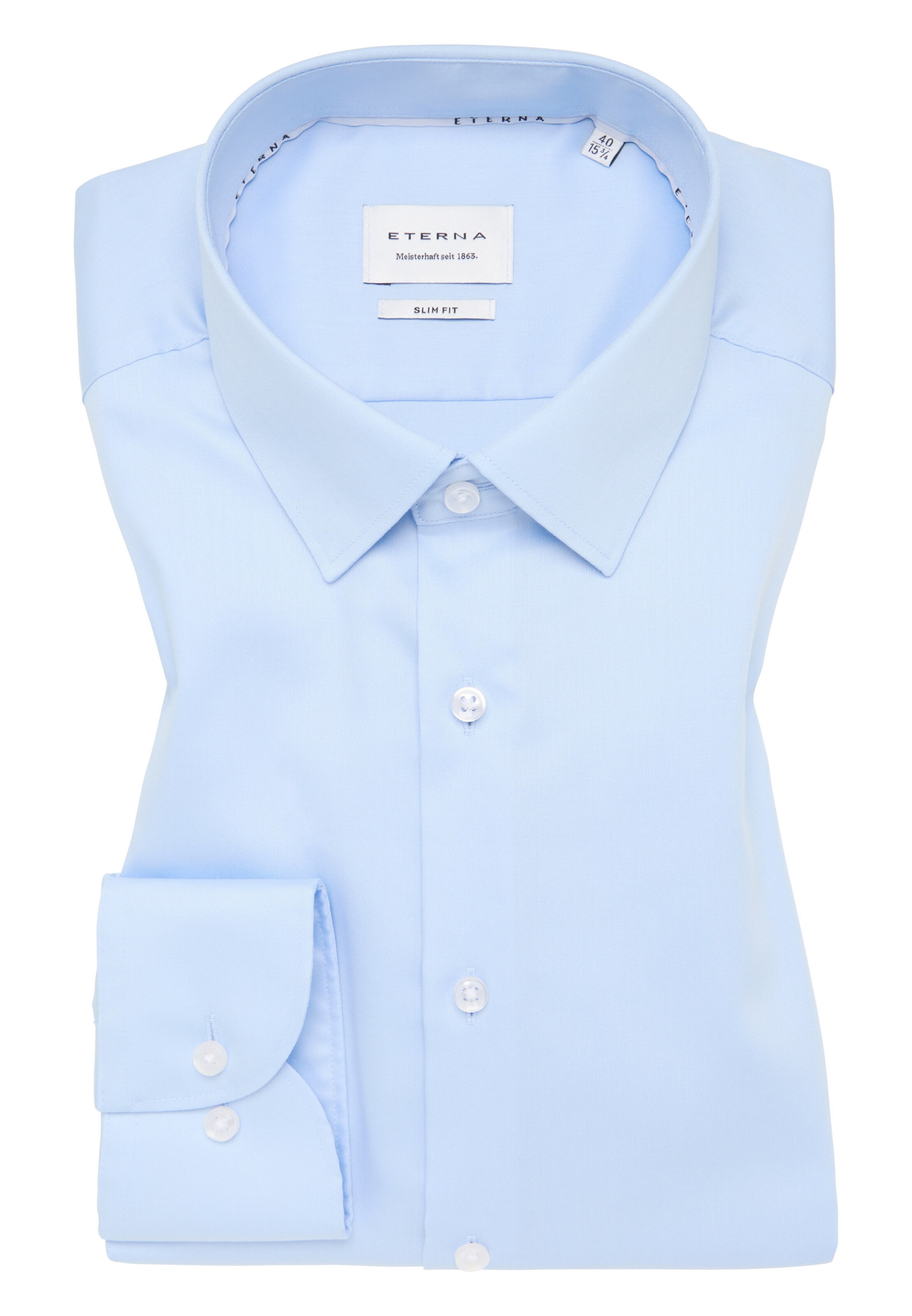 ETERNA Slim fit Zakelijk overhemd in Blauw
