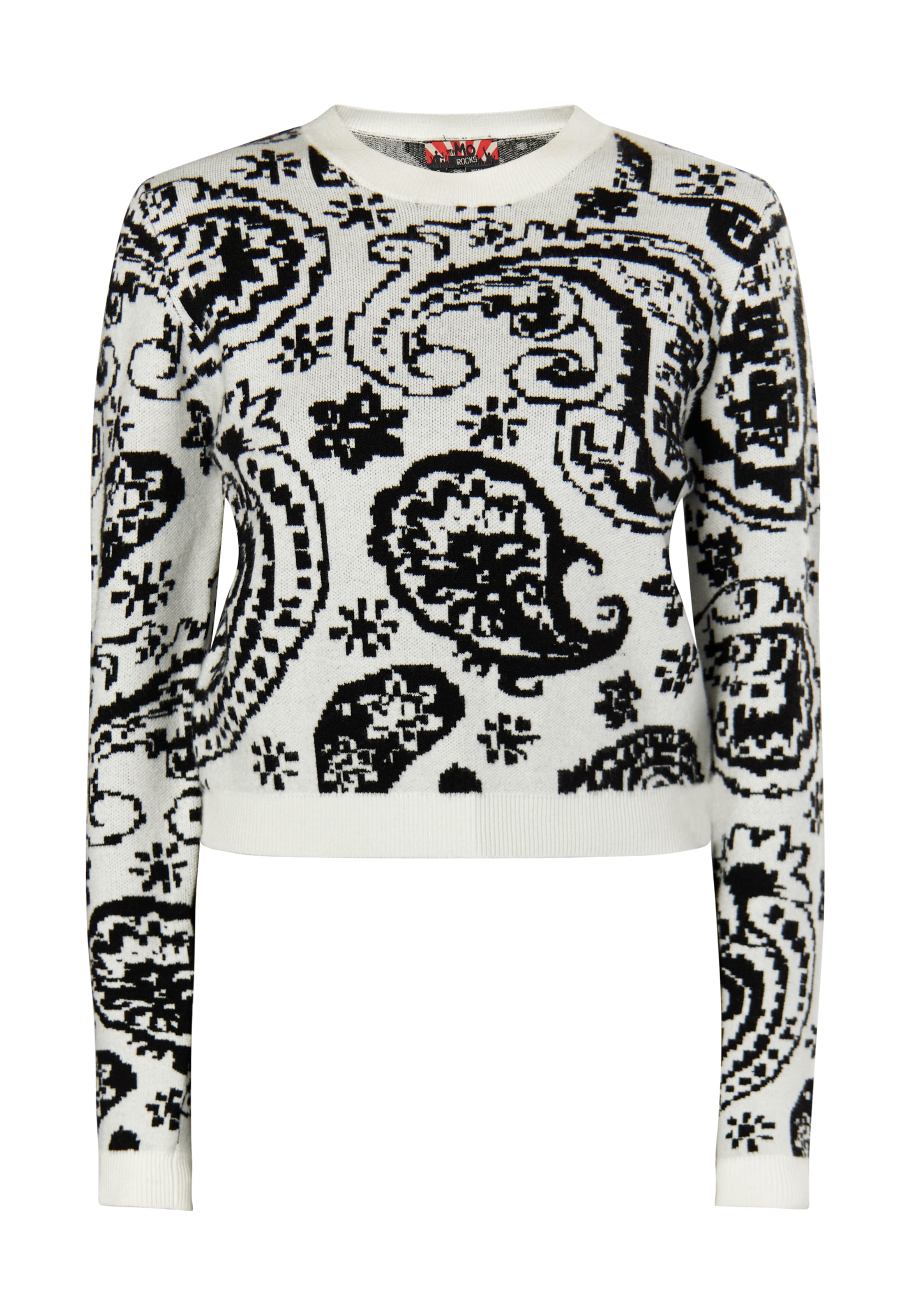 myMo ROCKS - Pullover 'Blonda' em branco: frente