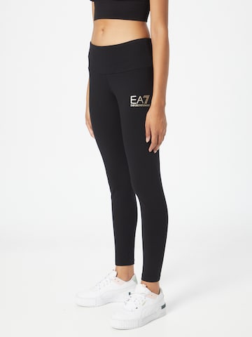 EA7 Emporio Armani Skinny Leggings - fekete: elől