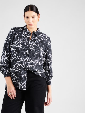 ONLY Carmakoma Blouse 'CARAMMIA' in Zwart: voorkant