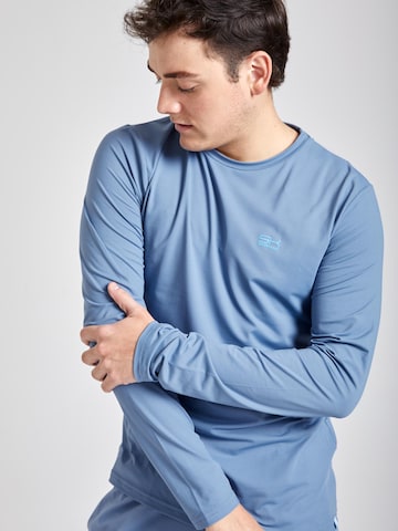 SPORTKIND Funktionsshirt 'Crew Neck Long Sleeve Shirt'‌‌‌‌‌‌‌‌‌‌ in Grau