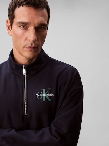 Calvin Klein Jeans Mikina - Modrá