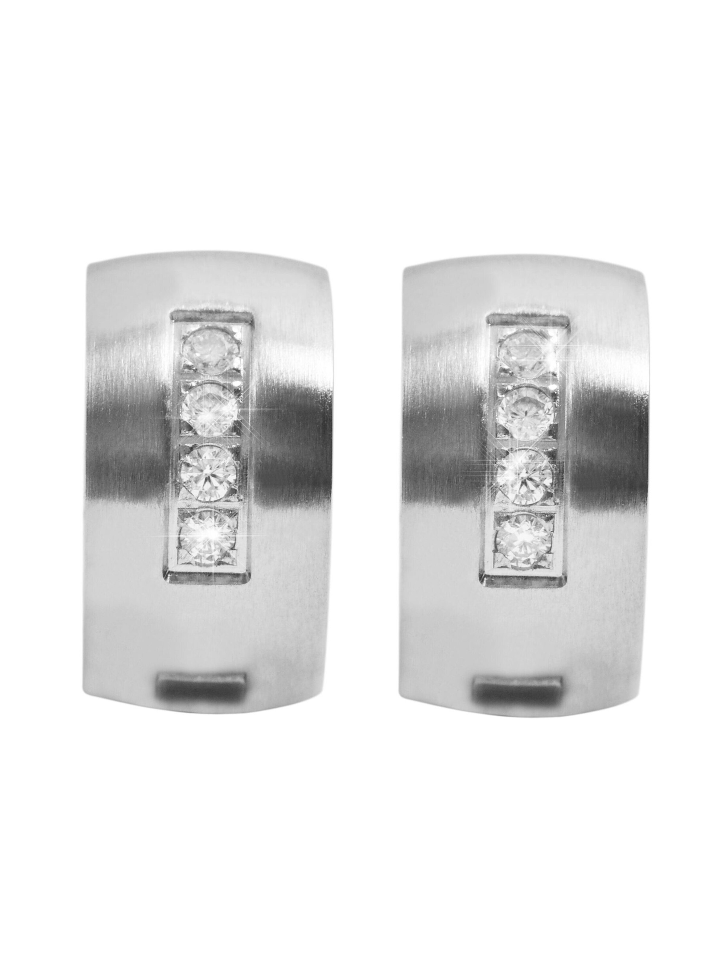 Akzent Earrings 'Serena, langlebig' in Silver: front