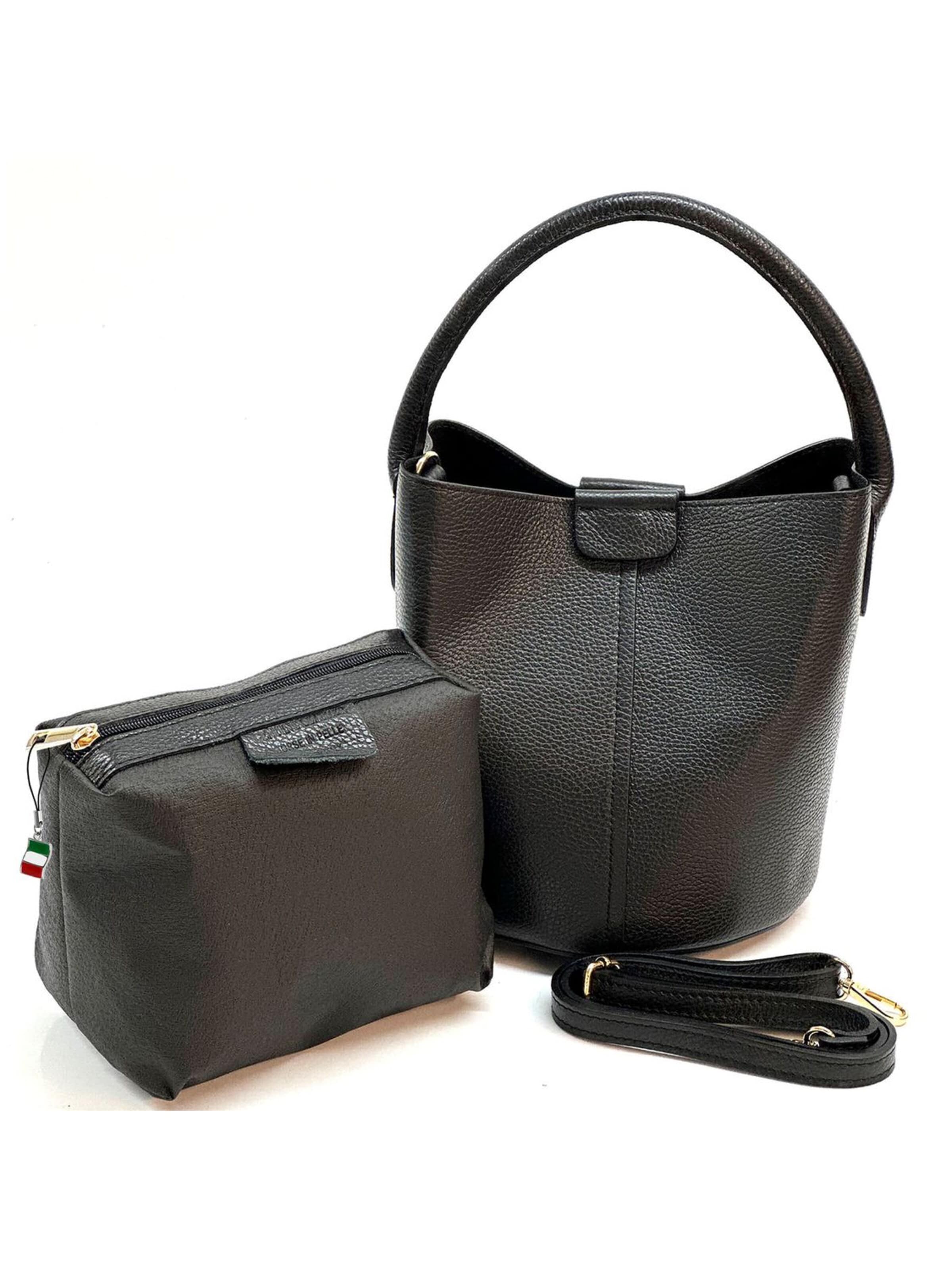 Borsa a tracolla di Florence in nero: frontale