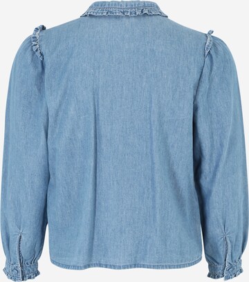 Only Petite Bluse 'ROMANCE' in Blau