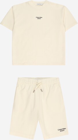 Calvin Klein Jeans Set in Beige: voorkant