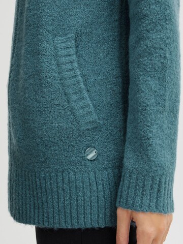 Oxmo Gebreid vest in Blauw