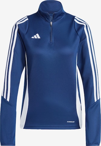 ADIDAS PERFORMANCE Sportief sweatshirt 'Tiro 24' in Blauw: voorkant