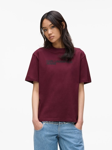 Maglietta di KARL LAGERFELD JEANS in rosso: frontale