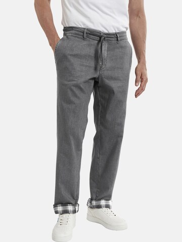 Jan Vanderstorm Loose fit Jeans ' Eikka ' in Grey: front
