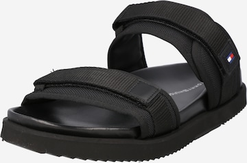TOMMY HILFIGER Sandals in Black: front