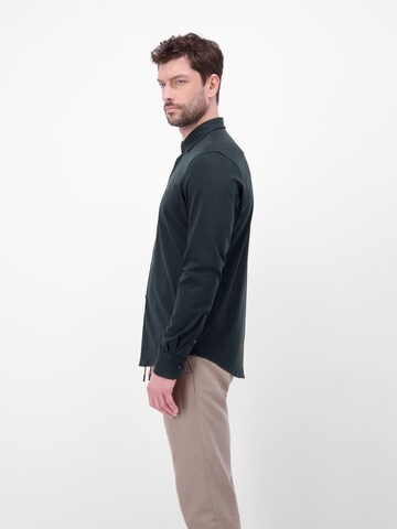 LERROS Regular Fit Langarmhemd in Jerseyqualität in Blau