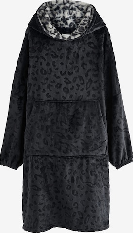 NextDugi kupaći ogrtač - crna boja: prednji dio