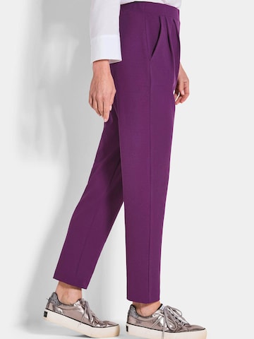 Goldner Slim fit Trousers 'Sara' in Purple
