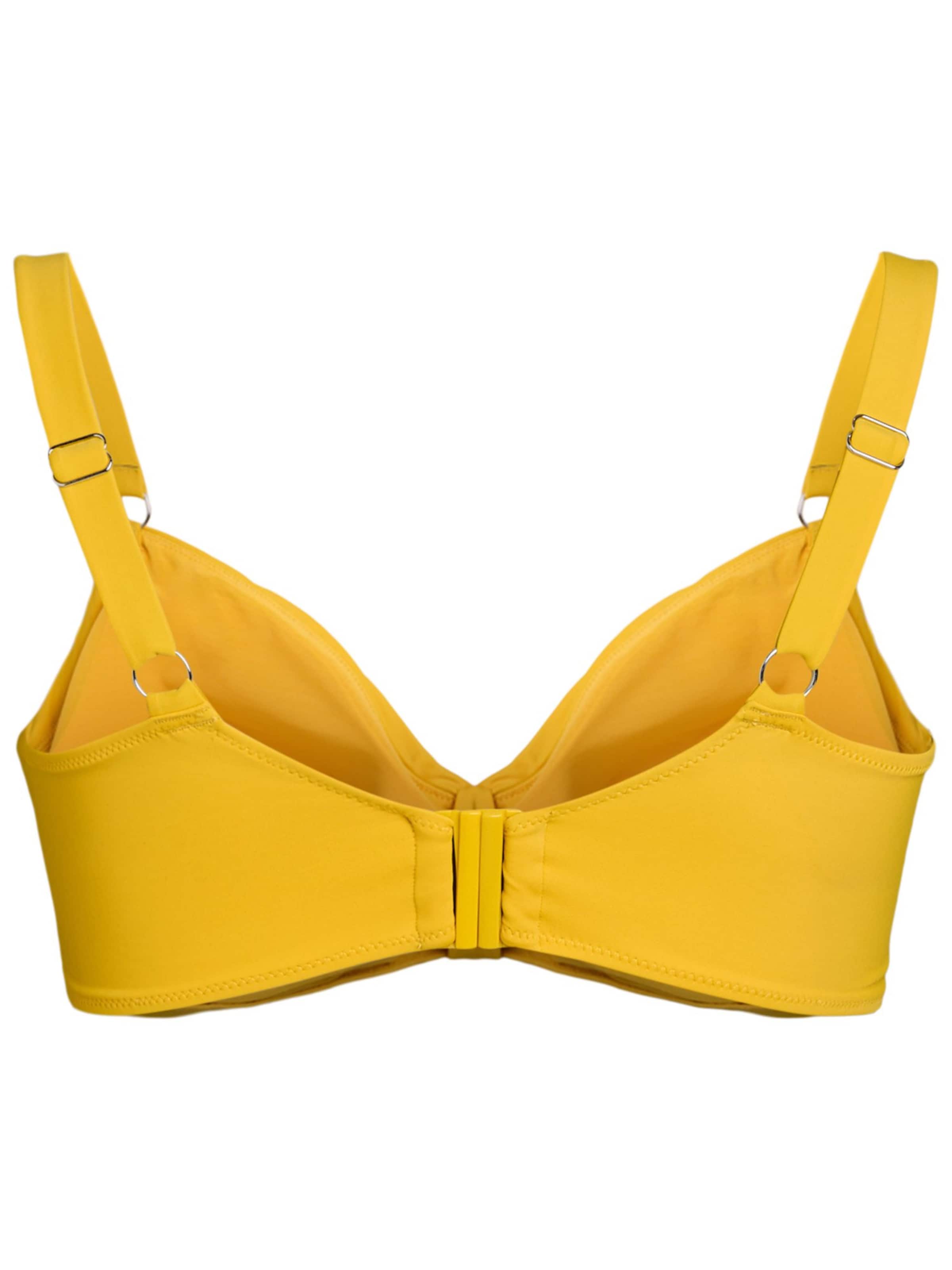 Swim by Zizzi Bustier Bikinioverdel 'Serina' i gul