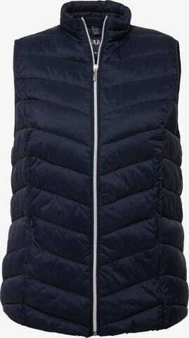 Ulla Popken Bodywarmer in Blauw: voorkant