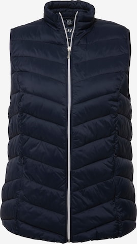 Ulla Popken Bodywarmer in Blauw: voorkant