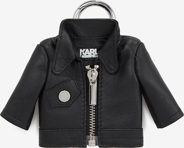 Karl Lagerfeld Breloczek do kluczy w kolorze czarny: przód