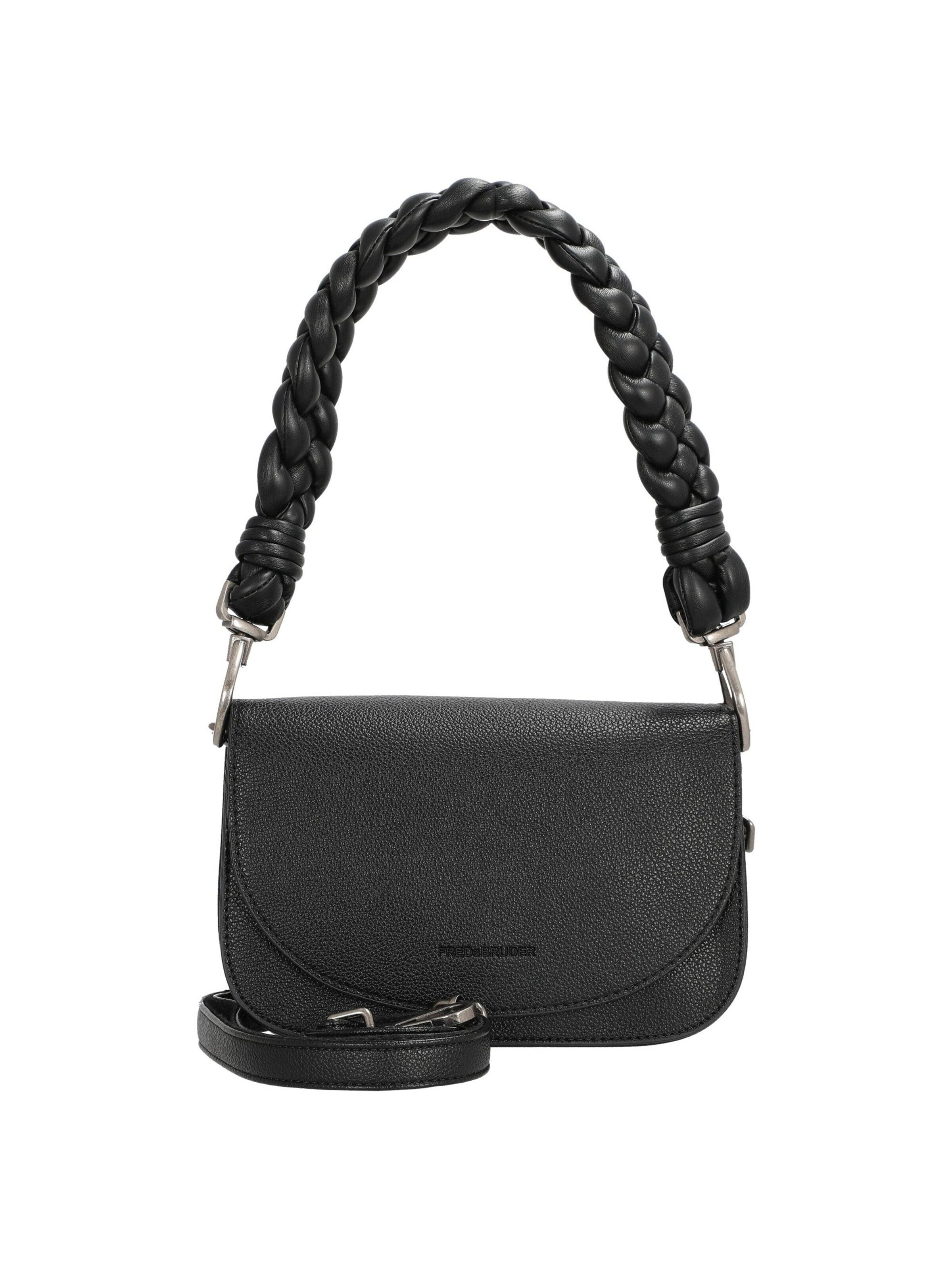 FREDsBRUDER Schultertasche 'Good Vibes Only'‌‌‌‌‌‌ in Schwarz: Vorderseite
