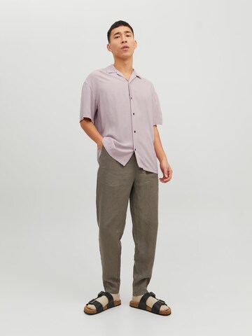 JACK & JONES Comfort Fit Hemd 'Jeff' in Lila