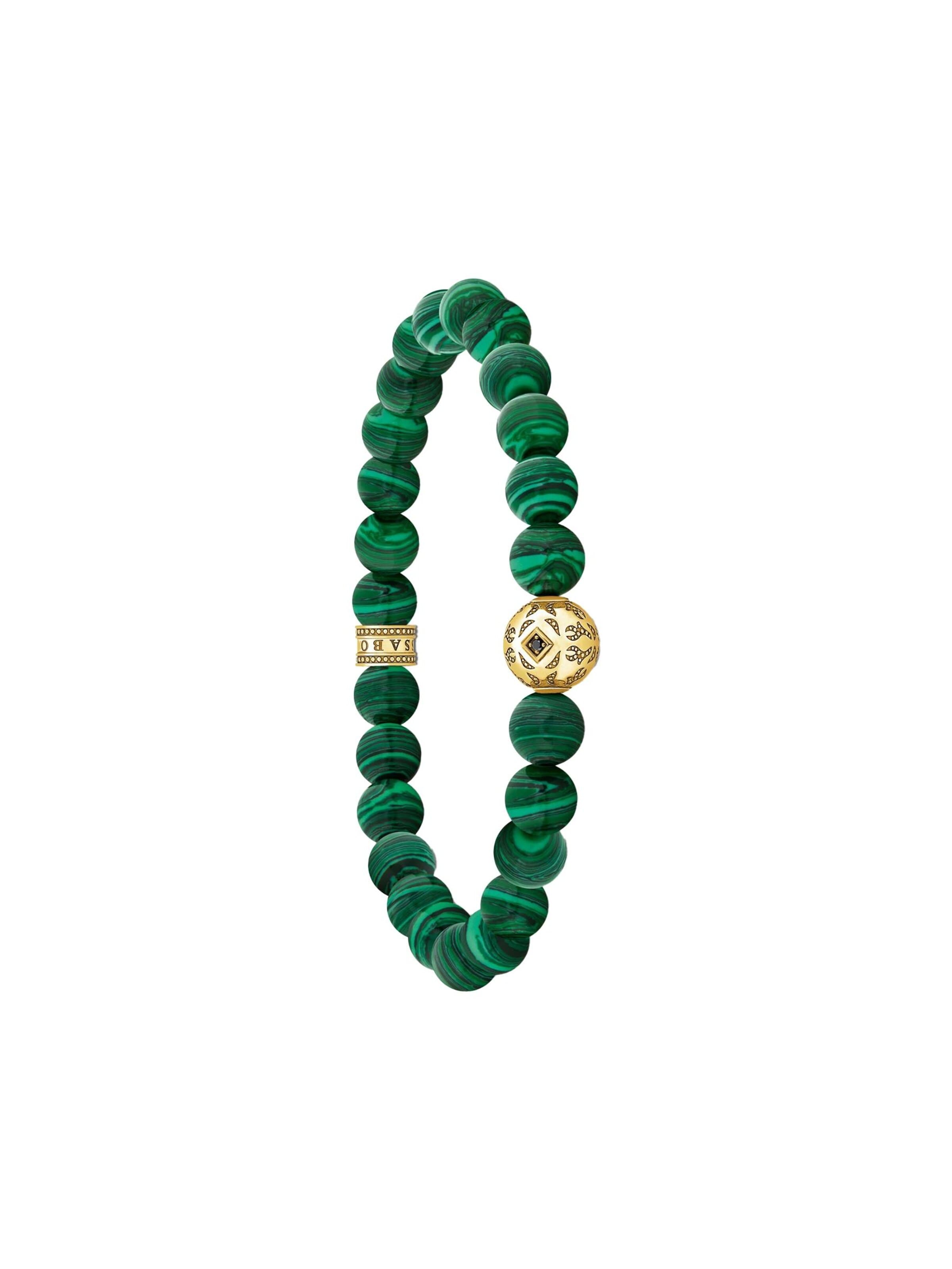 Bracelet 'Armband Malachit Grün' Thomas Sabo en vert