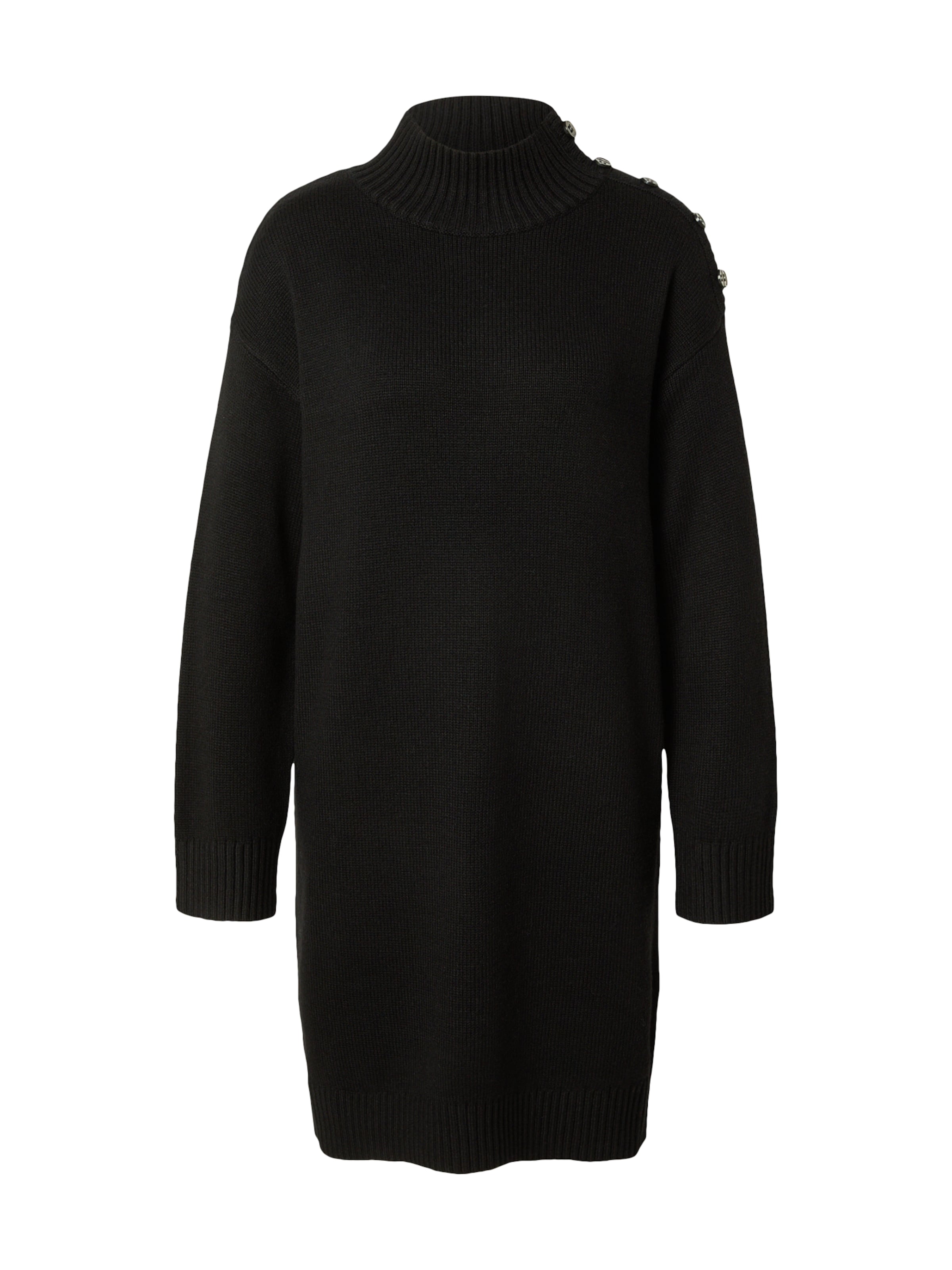 s.Oliver Úpletové šaty – černá: přední strana