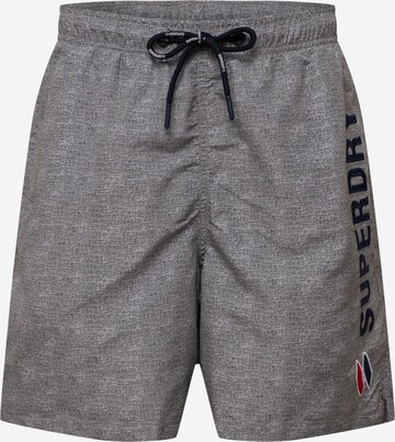 Superdry Board Shorts in Grey: front