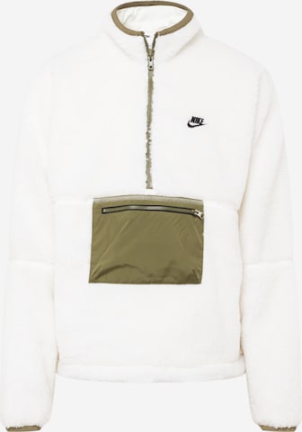 Nike Sportswear Демисезонная куртка в Белый: спереди