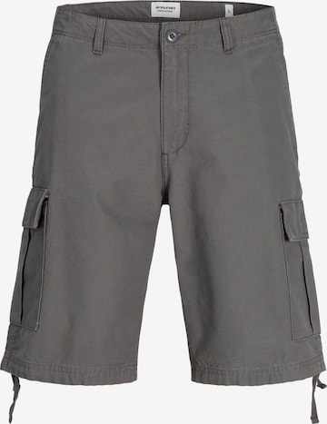JACK & JONES Loosefit Cargohose 'Cole Barkley' in Grau: Vorderseite