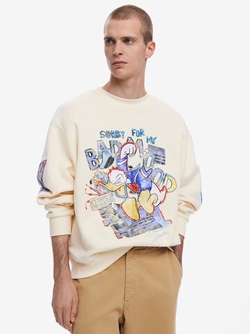 Desigual - Sudadera en beige: frente